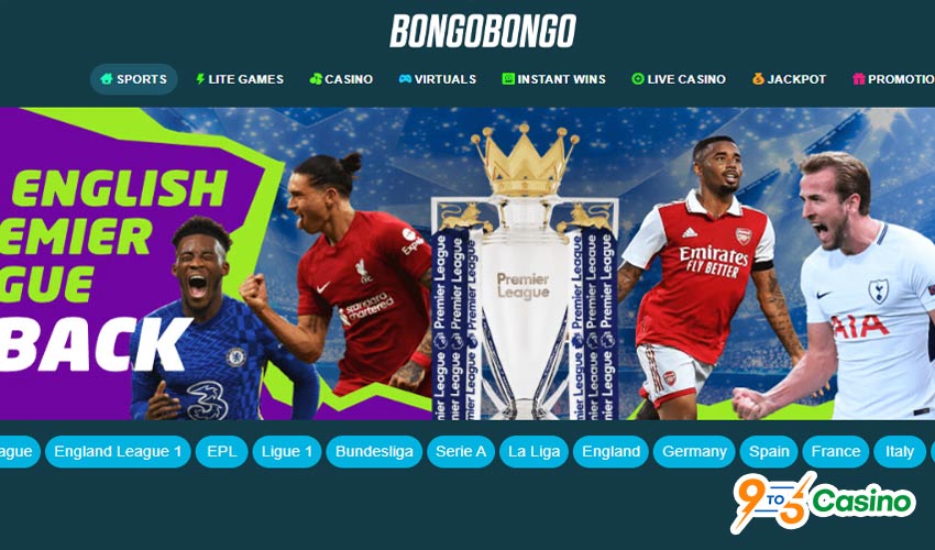 an image with players on the bongobongo bet's website 
