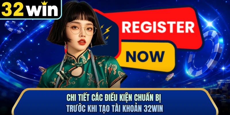 Chi tiết các điều kiện chuẩn bị trước khi tạo tài khoản 32WIN